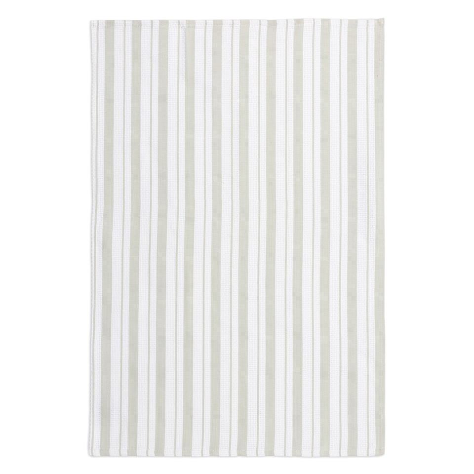 Misty Gray Basket Weave Towel