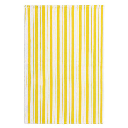 Yellow Basket Weave Towel