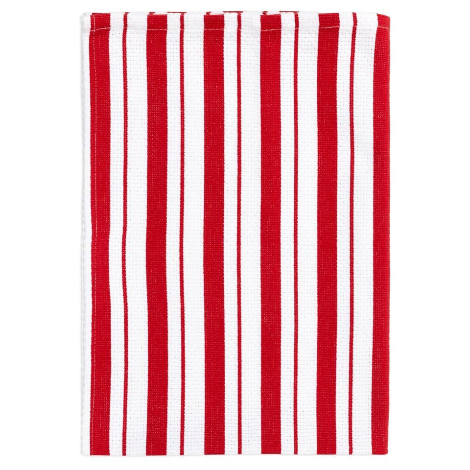 Crimson Basket Weave Towel