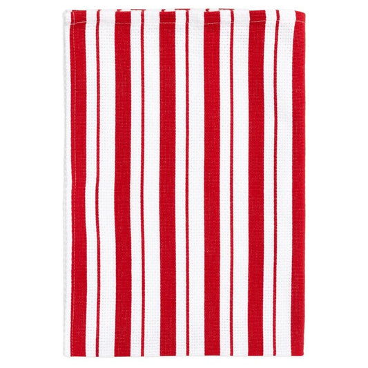 Crimson Basket Weave Towel