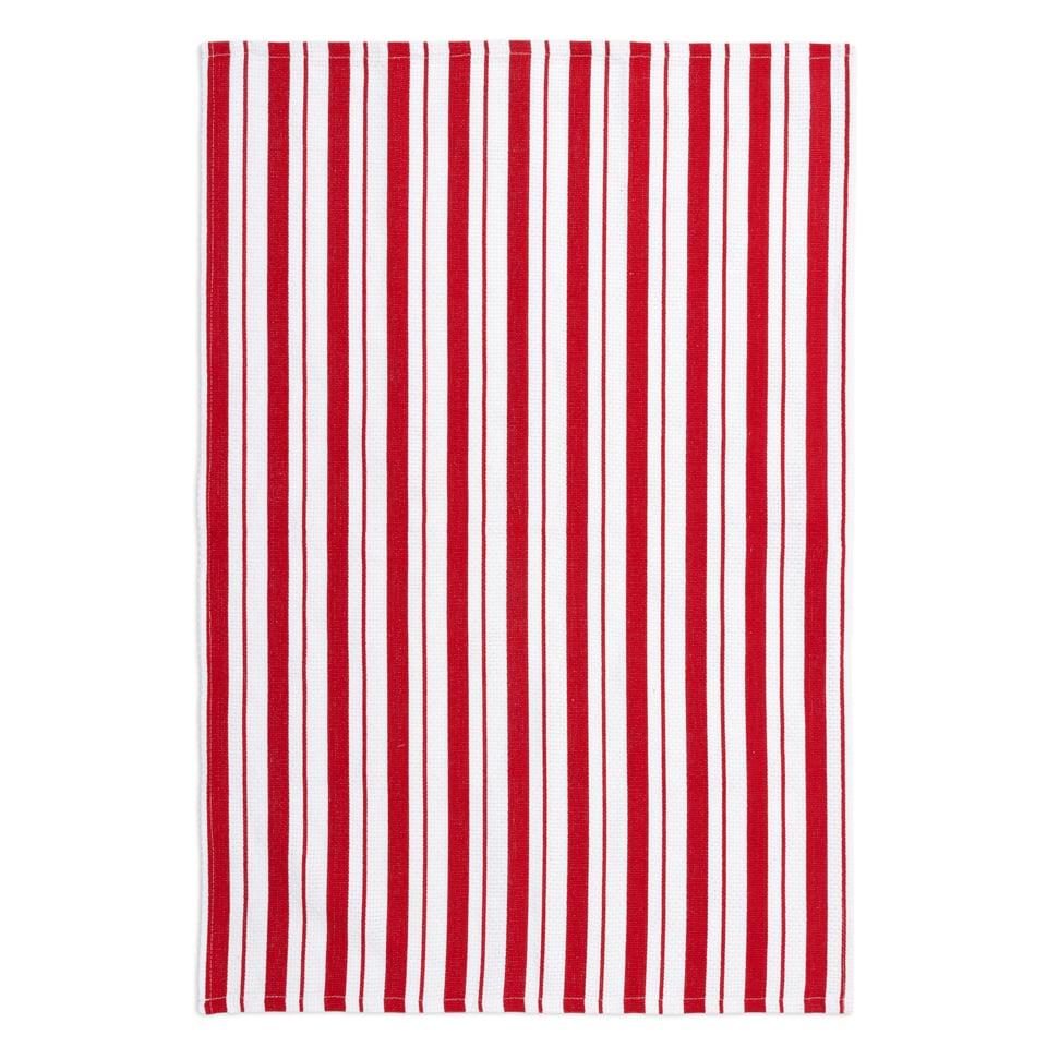 Crimson Basket Weave Towel