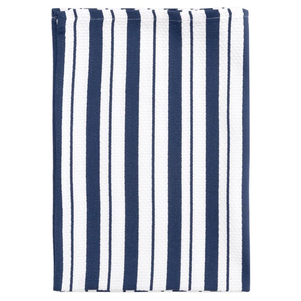 Ink Blue Basket Weave Towel