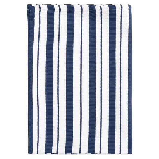 Ink Blue Basket Weave Towel