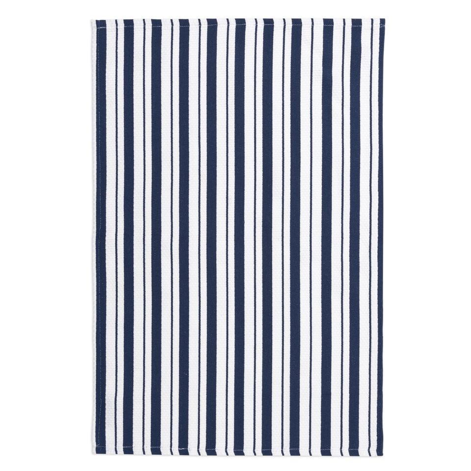 Ink Blue Basket Weave Towel