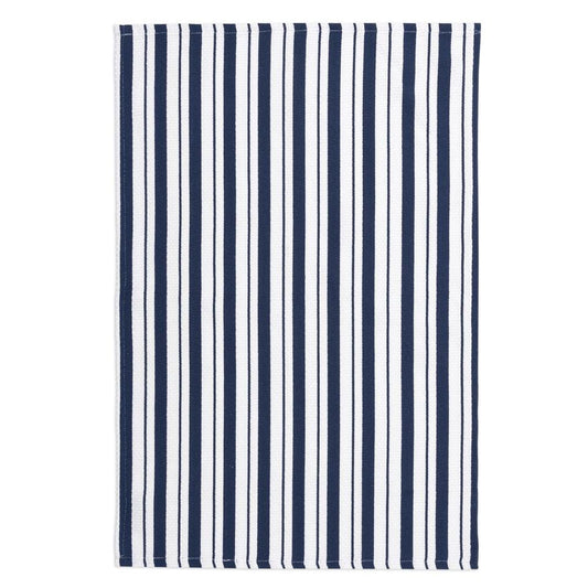 Ink Blue Basket Weave Towel