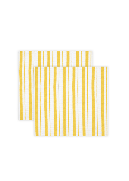 Yellow Basket Weave Cloths