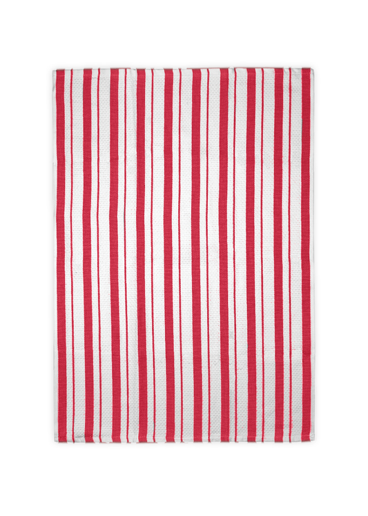 Crimson Basket Weave Towel