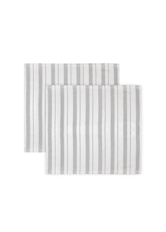 Misty Gray Basket Weave Cloths