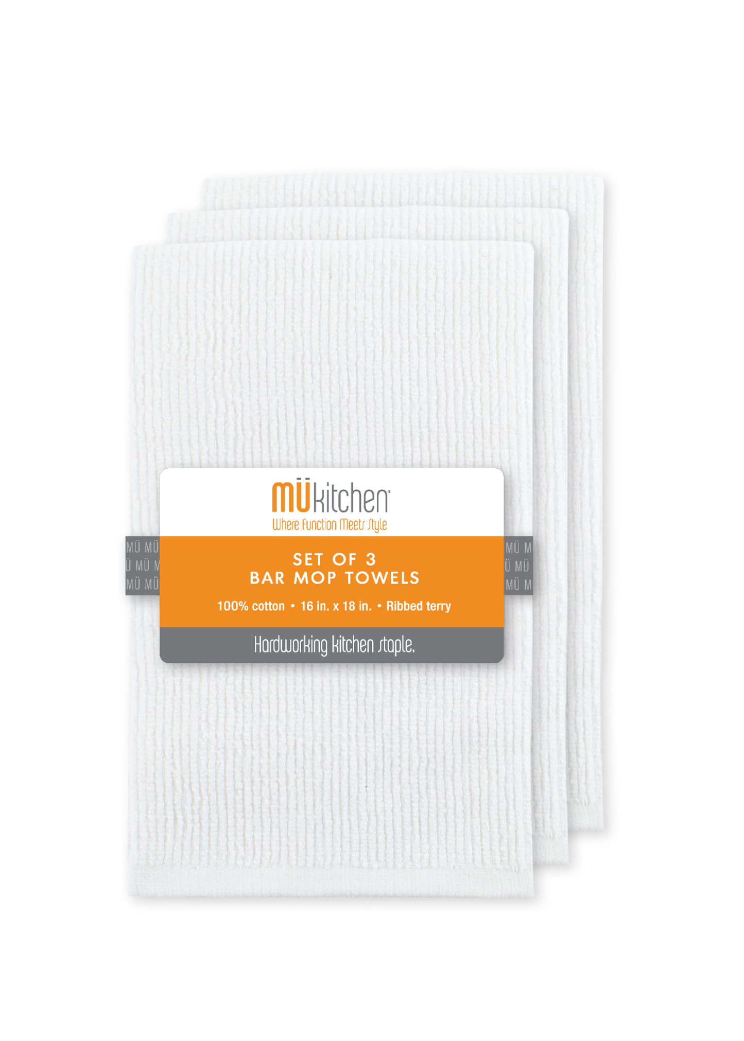 White Bar Mop Towels