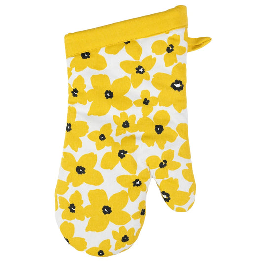 Buttercup Floral Designer Oven Mitts