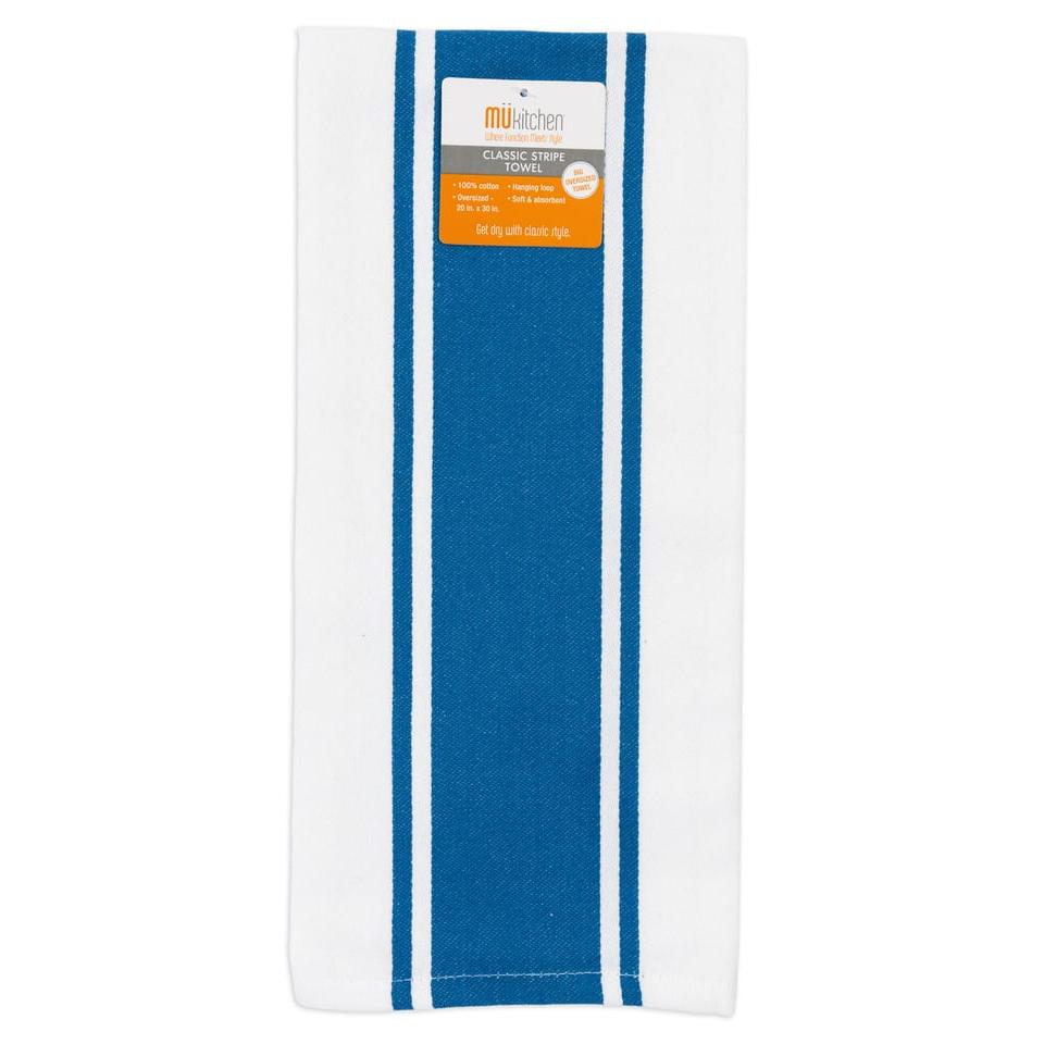 Blueberry Classic Stripe Towel