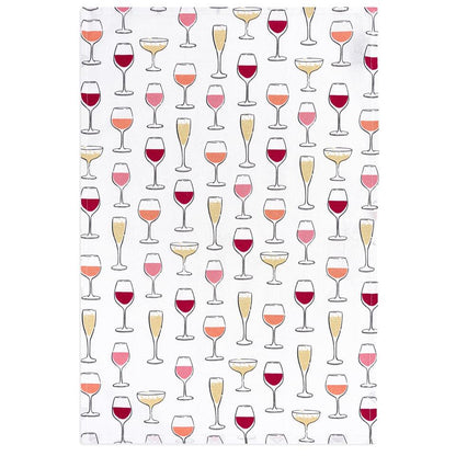 Wine Glasses Designer Towel