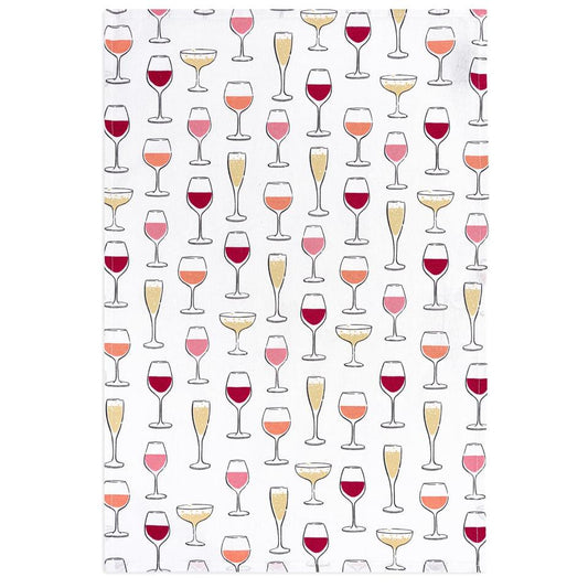 Wine Glasses Designer Towel