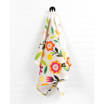 Retro Floral Designer Towel