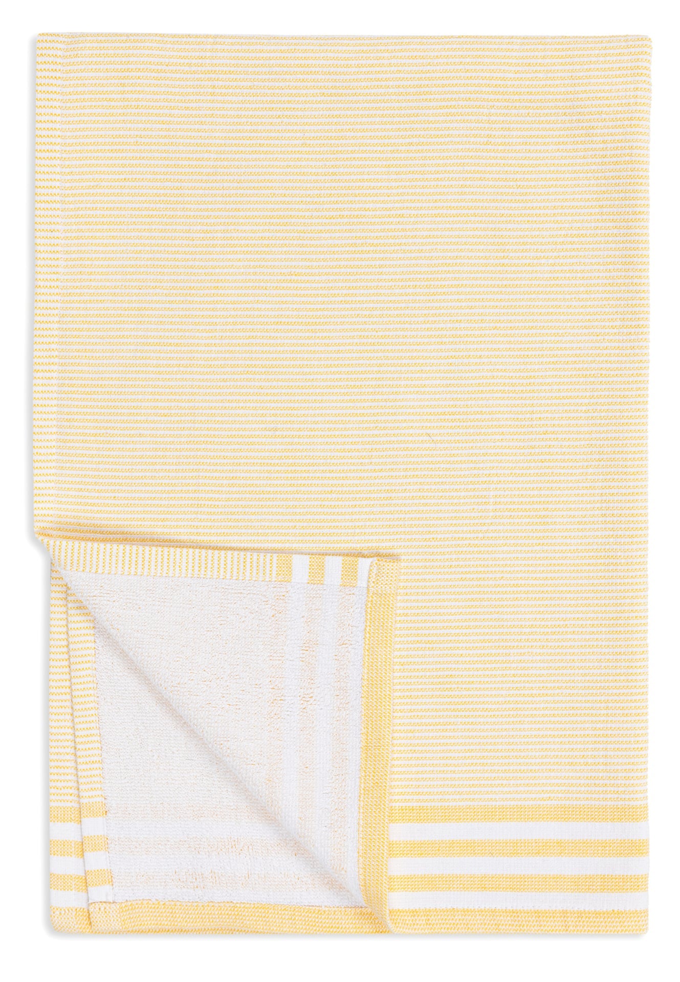 Citrine Mist Modern Stripe Terry Towel