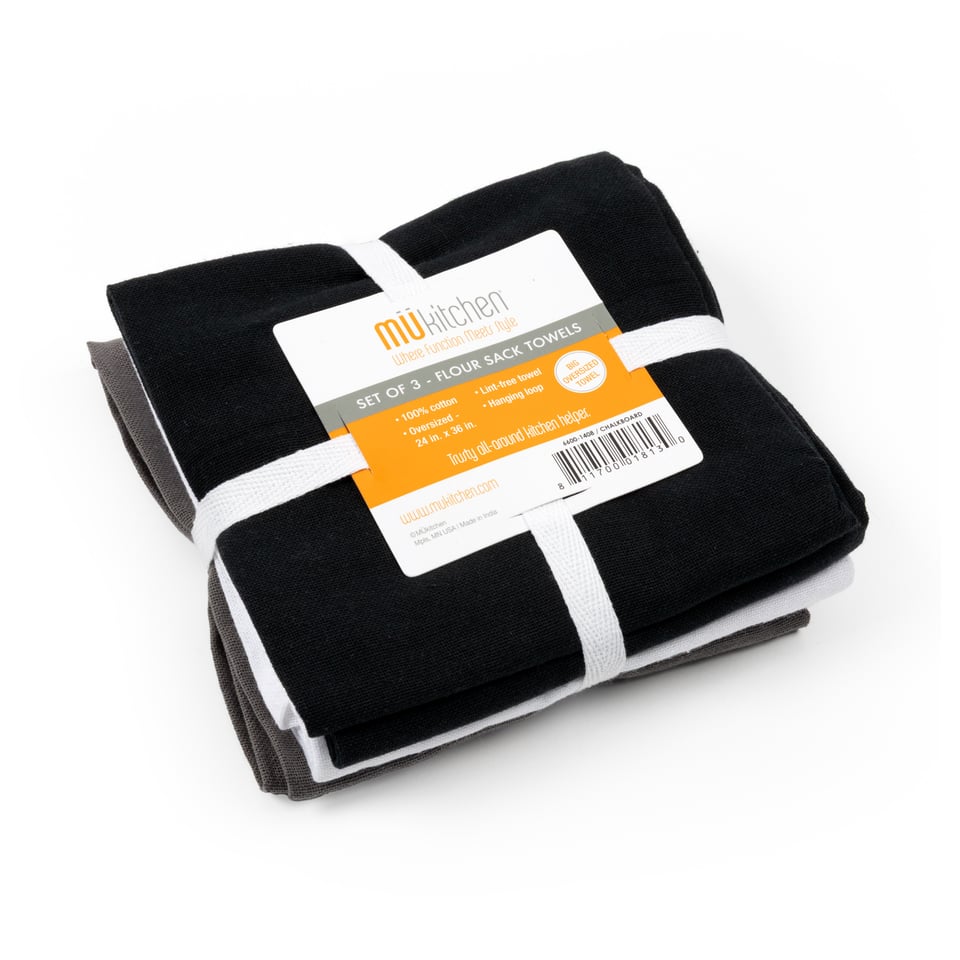 Chalkboard Flour Sack Towels Set/3