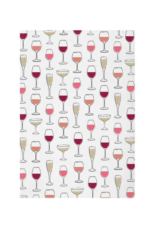 Wine Glasses Designer Towel
