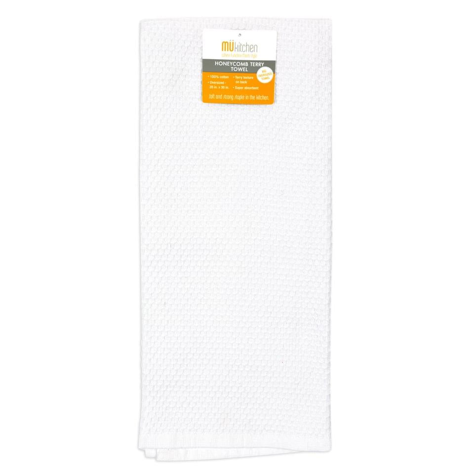 White Honeycomb Terry Towel