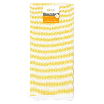 Lemon Honeycomb Terry Towel
