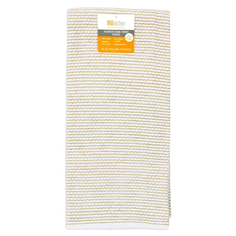 Khaki Honeycomb Terry Towel
