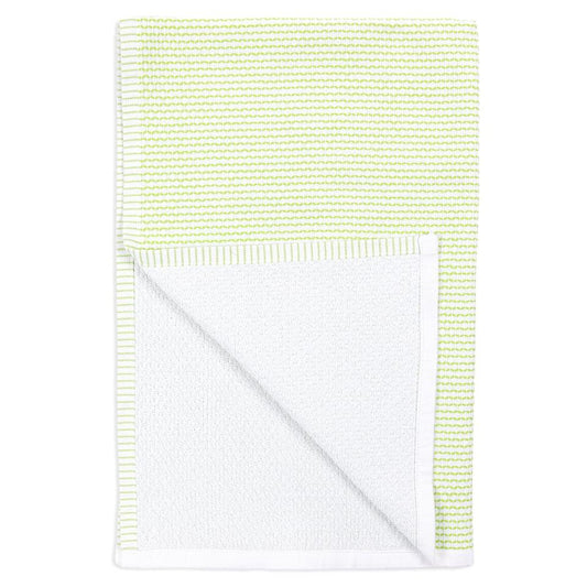 Green Grass Honeycomb Terry Towel