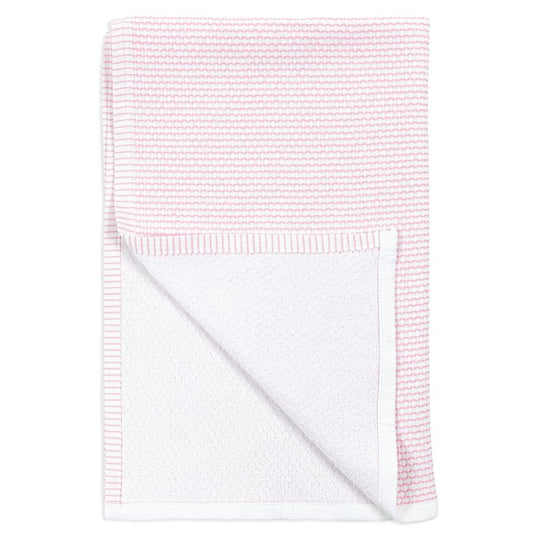Pink Petals Honeycomb Terry Towel