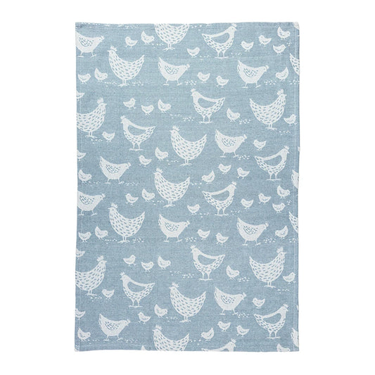Hens Jacquard Woven Towel