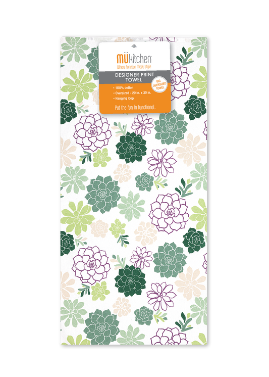 Succulents Designer Towel