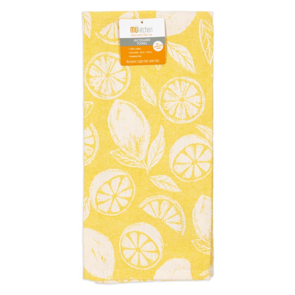 Lemon Zest Jacquard Woven Towel