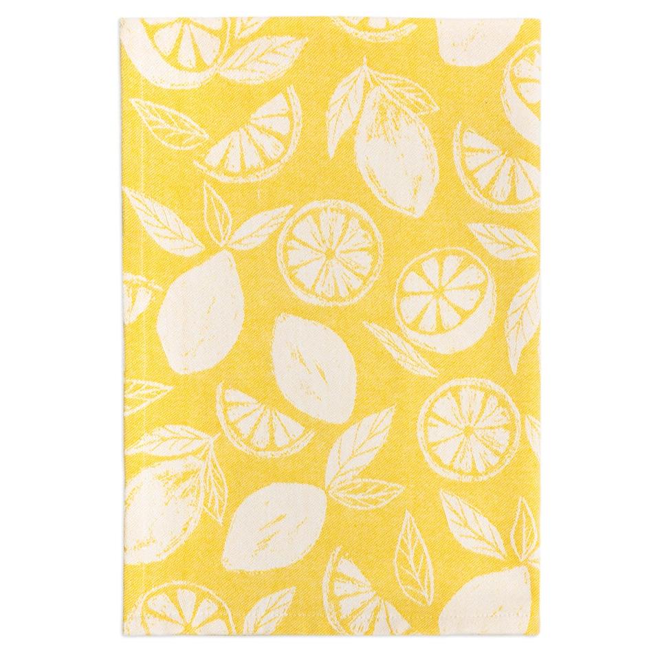 Lemon Zest Jacquard Woven Towel