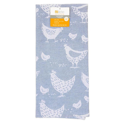 Hens Jacquard Woven Towel