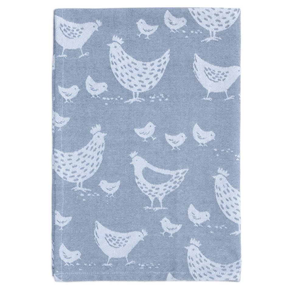Hens Jacquard Woven Towel