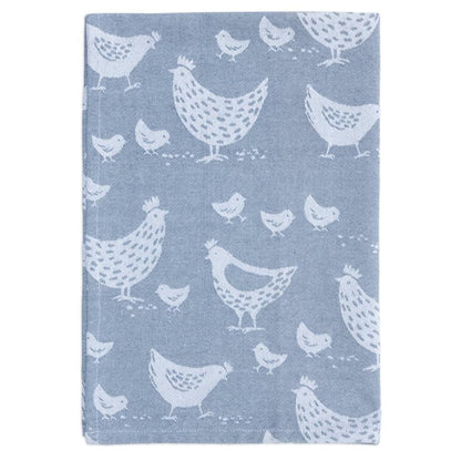 Hens Jacquard Woven Towel