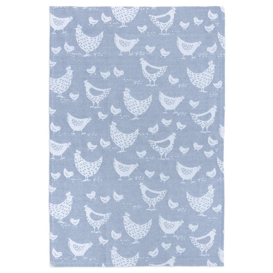 Hens Jacquard Woven Towel
