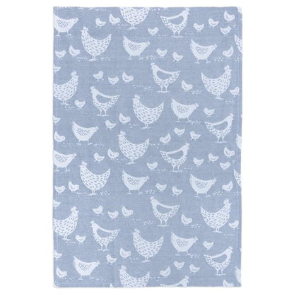Hens Jacquard Woven Towel