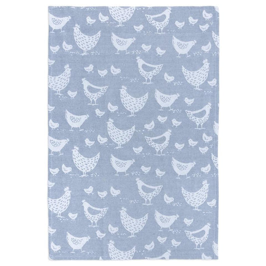 Hens Jacquard Woven Towel