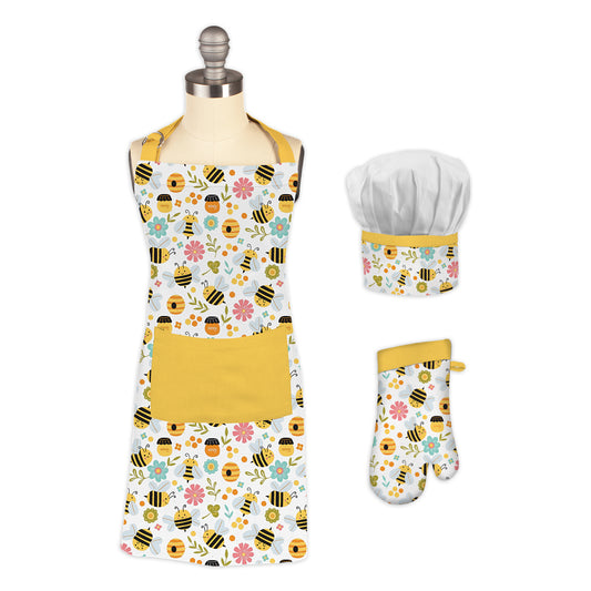 Kids Bees Apron Set