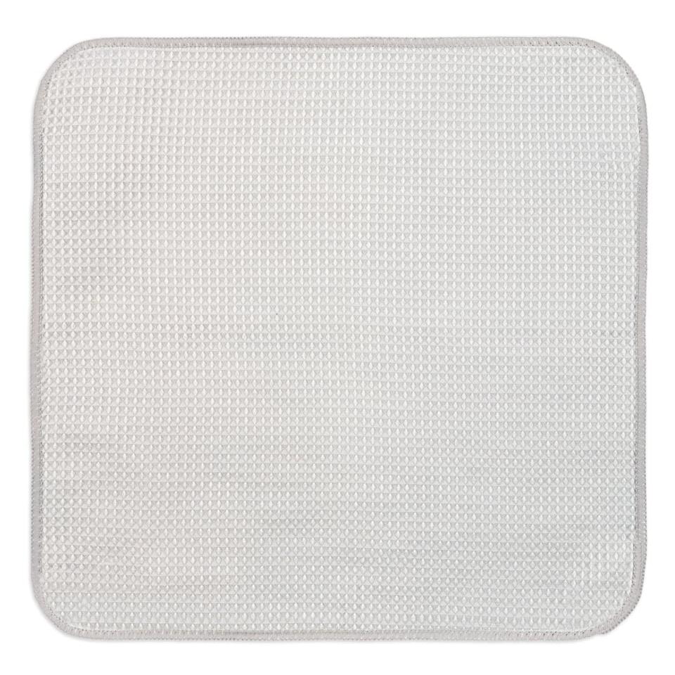 Cadet Gray Microfiber Waffle Cloths Set/3