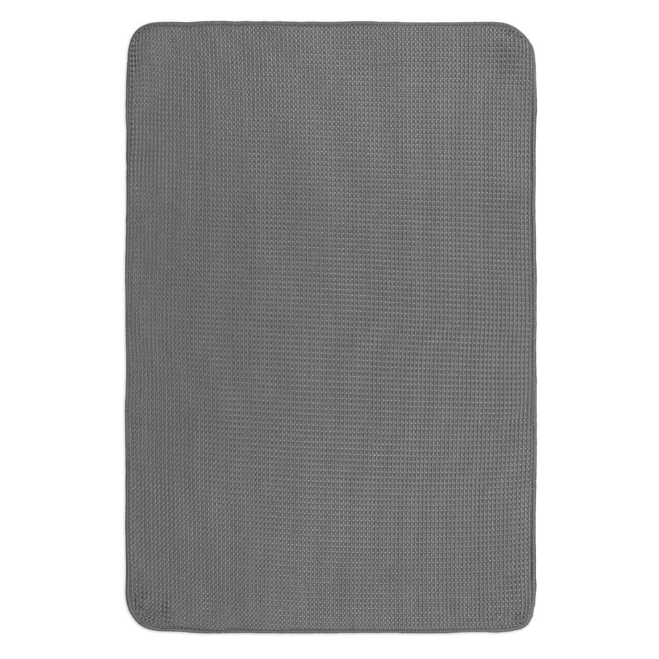 Cadet Gray Microfiber Waffle Towels Set/2