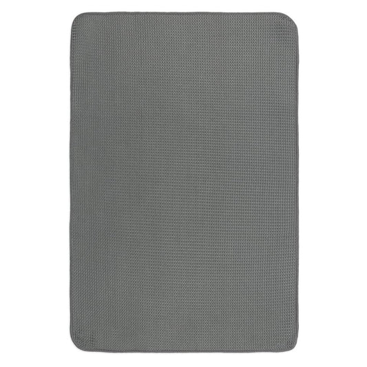 Cadet Gray Microfiber Waffle Towels Set/2