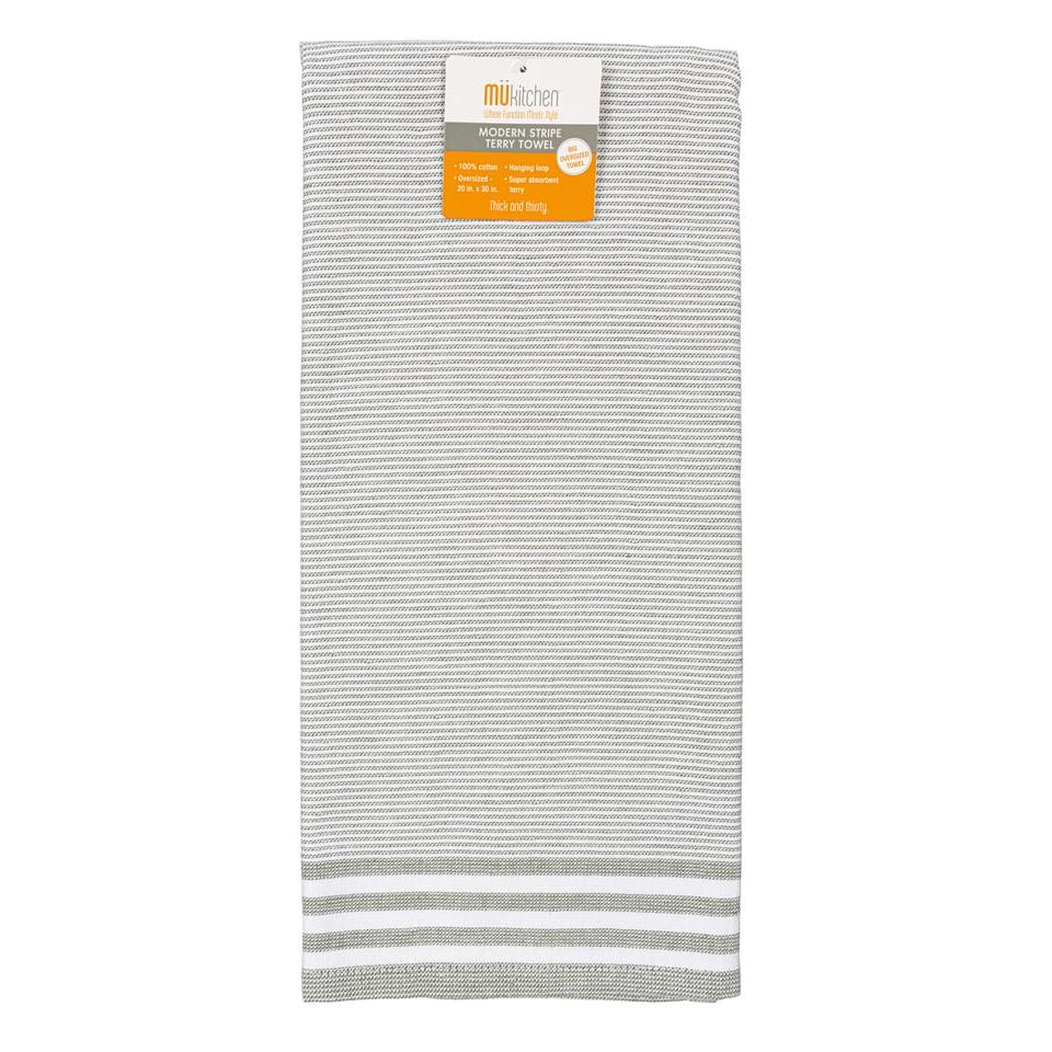 Thyme Modern Stripe Terry Towel