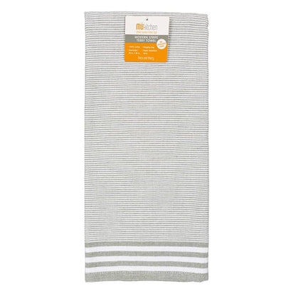 Thyme Modern Stripe Terry Towel