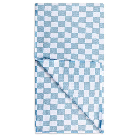 Blue Checker VIBE® Towel