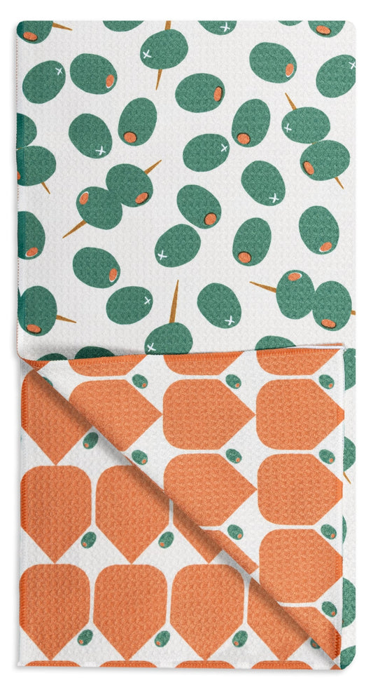 Olive Twist Vibe Recycled Towel 18x30