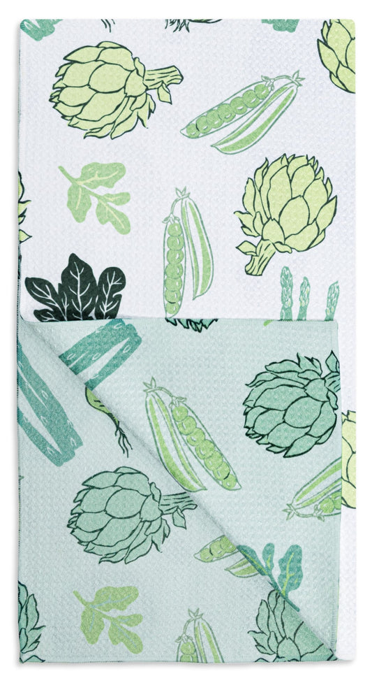 Spring Greens Vibe Recycled Towel 18x30