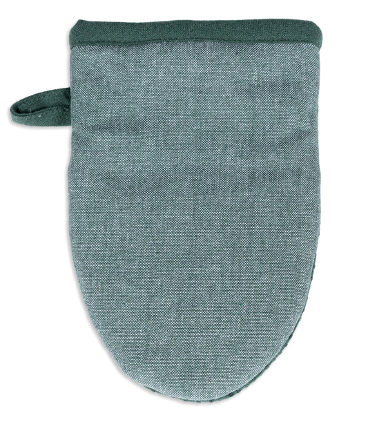 Laurel Wreath Mini Mitt  - Chambray