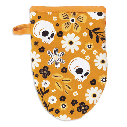 Floral Skull Mini Mitt
