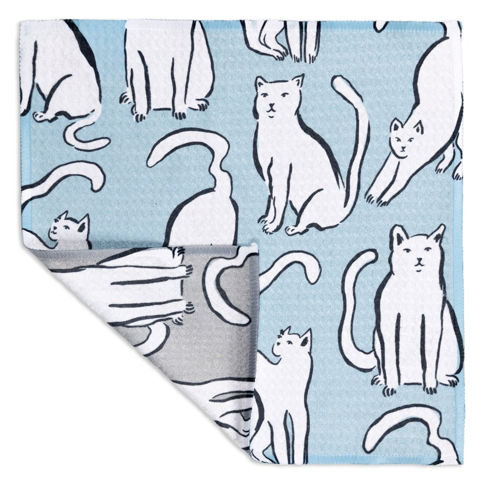 Curious Cats Vibe Recycled Cloth Set/2
