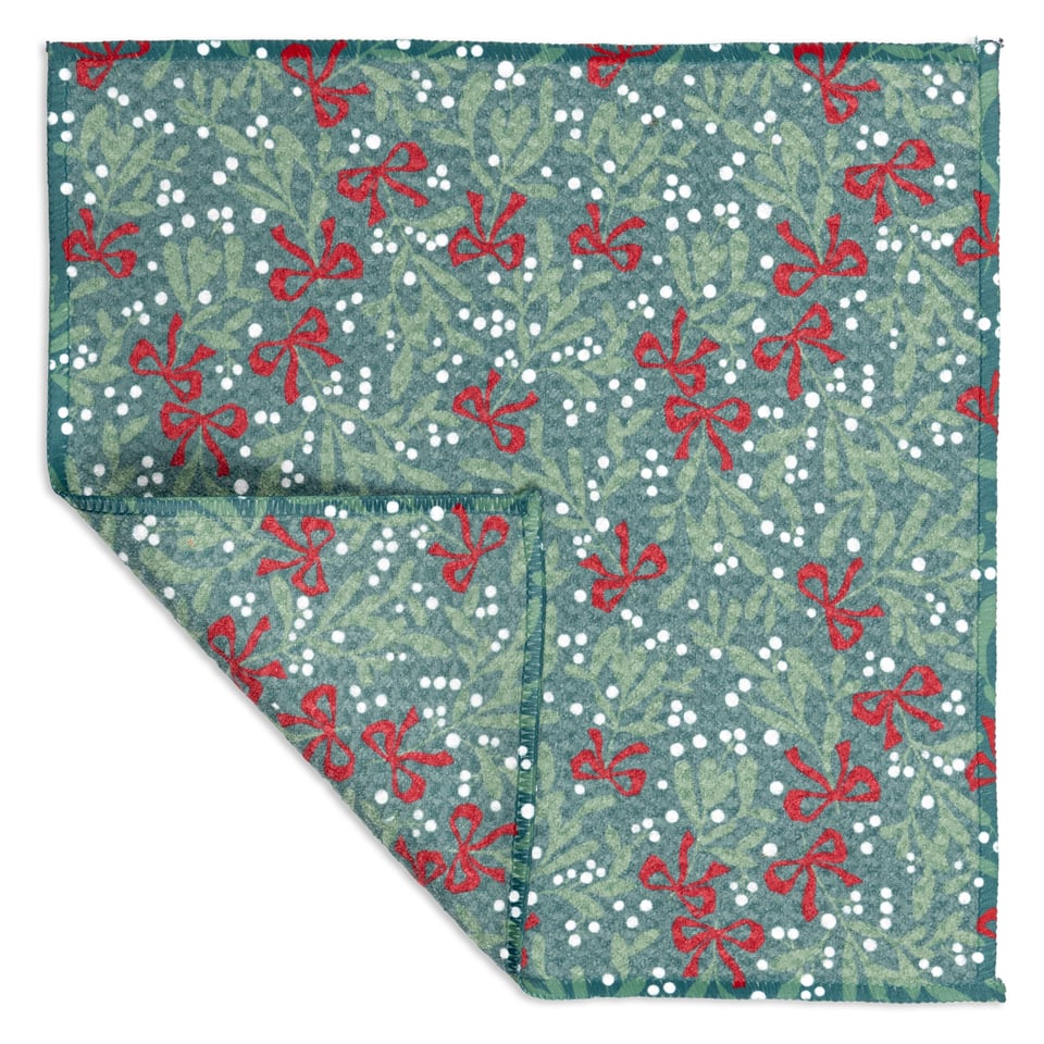 Snow/Mistletoe Vibe Recycled Cloth Set/2