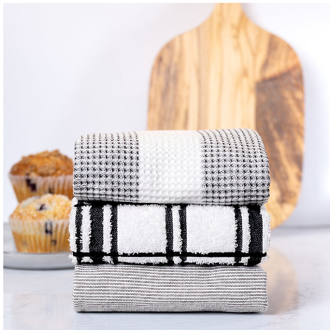 Onyx Waffle Terry Towel